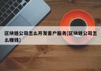 区块链公司怎么开发客户服务[区块链公司怎么赚钱]